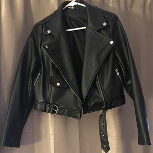 Vegan Leather jacket size 10